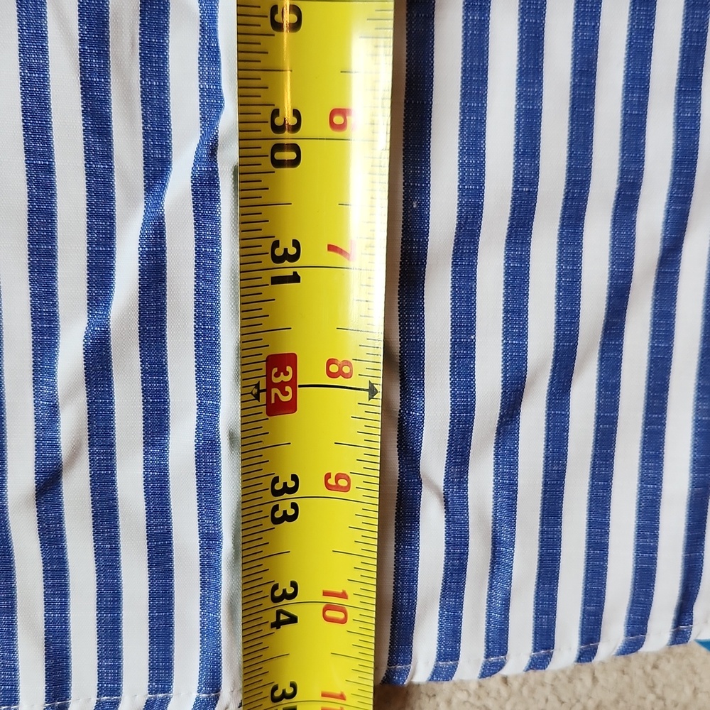 Seaside Elegance Royal Striped Mini Dress - large - Picture 7 of 10